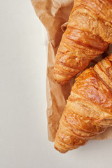 Croissants on the parchment paper