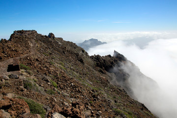 Fototapeta na wymiar Aussichtspunkt am Roque de los Muchachos