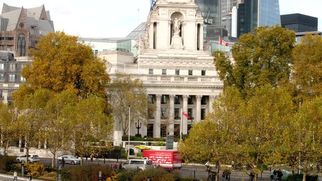 Traffic flows in front of Liberty House London
