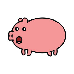 cute cartoon pig