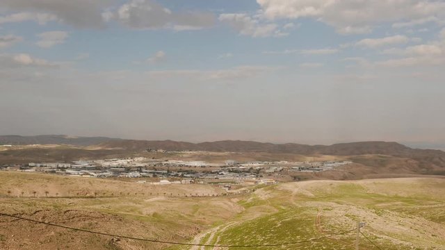 Timelapse. Industrial Zone, Mishor Adumim, Ma'aleh Adumim, Israel.