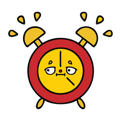 cute cartoon alarm clock