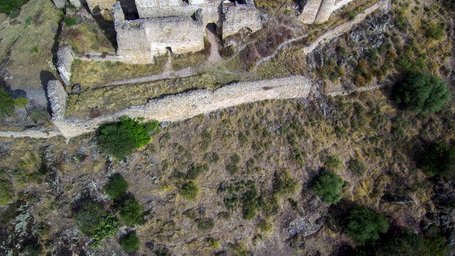 Extremadura.Aerial view in Belvis de Monroy. Caceres. Spain. Drone Photo