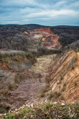 Abandoned Rock Quarry in Fruska Gora from Serbia