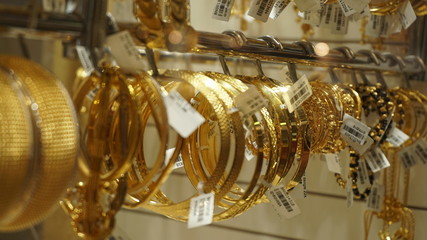  silver and gold bracelets