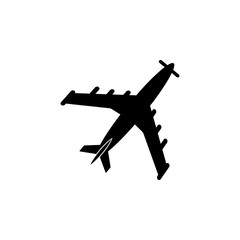 Fototapeta na wymiar cargo airplane silhouette