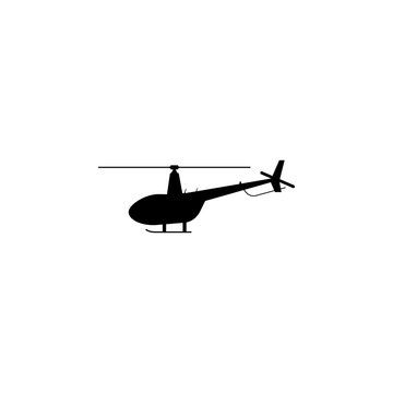 helicopter silhouette icon. Element of Air transport icon. Premium quality graphic design icon. Signs and symbols collection icon for websites, web design, mobile app