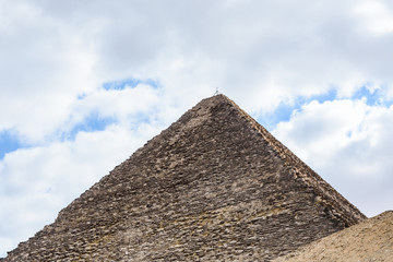 Fototapeta na wymiar The great pyramid of Cheops in Giza plateau. Cairo, Egypt