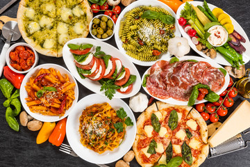 典型的なイタリア料理　Typical Italian cuisine