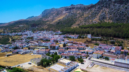 Malaga. Village of Benaojan. Andalusia.Spain. Drone Photo