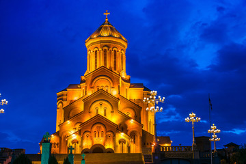 Obraz premium Sameba, The Holy Trinity Cathedral of Tbilisi, Georgia