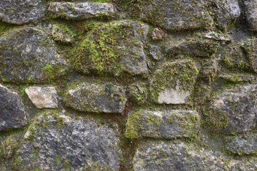 wall of stone close up, background, texture