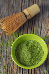 Matcha fine powdered green tea