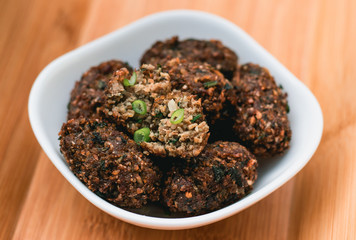 Fried meat balls