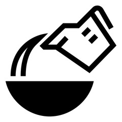 Measuring Cup Pouring Liquid Into Bowl Icon