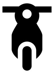 Motor Scooter Vector Icon