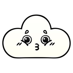 gradient shaded cartoon cloud