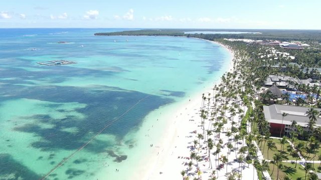 The beach and the sea of the Dominican Republic