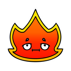 gradient shaded cartoon fire