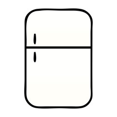 gradient shaded cartoon fridge freezer
