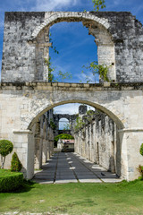 Fototapeta na wymiar Historic ruins of old fort in Cebu Philippines
