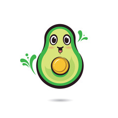 cute cartoon characters avocado