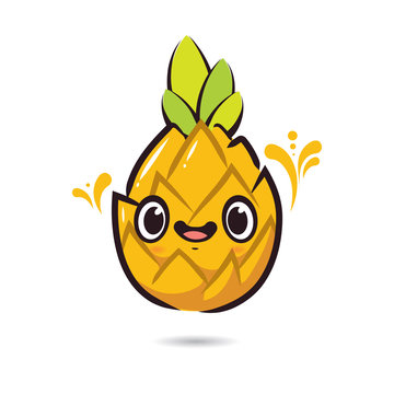 cute cartoon characters pineapple