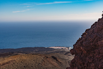 Landscape at the Teneguía volcano near Los Canarios ( Region Fuencaliente de La Palma ) at La Palma / Canary Islands