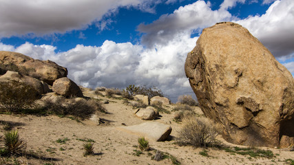 Fototapeta na wymiar rocks and blue sky, landscape,Rock, nature, desert stone