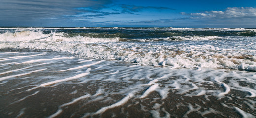 waves on beach