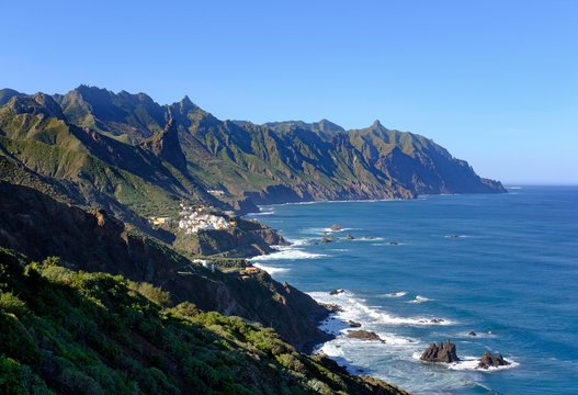 Village Almaciga, Macizo de Anaga, Tenerife, Canary Islands, Spain, Europe