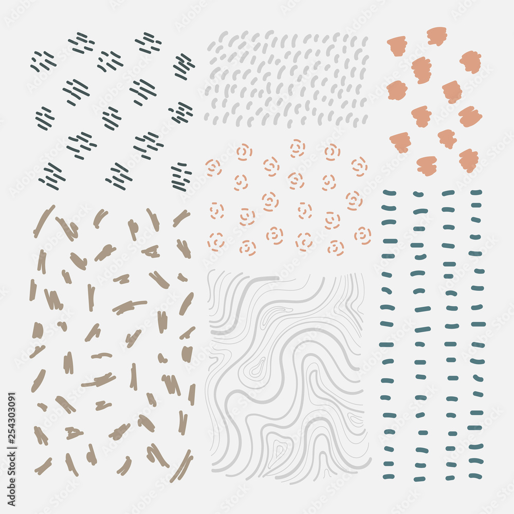 Poster mixed background patterns