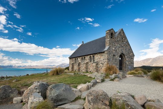 Church of the Good Shepherd, Lake Tekapo, Canterbury Region, Southland, New Zealand, Oceania
