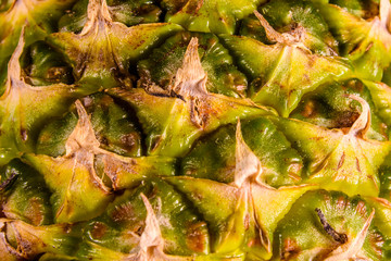 Texture of the ripe pineapple for background