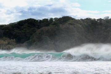 南伊豆　弓ヶ浜の大波