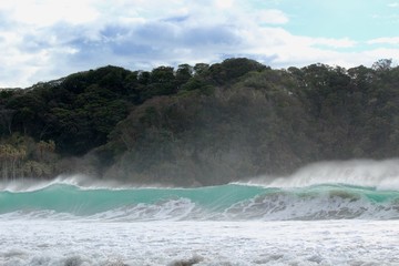 南伊豆　弓ヶ浜の大波