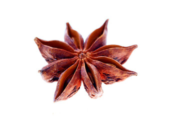 Anise isolation in the white background