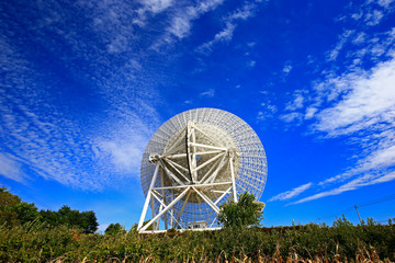 The observatory radio telescope
