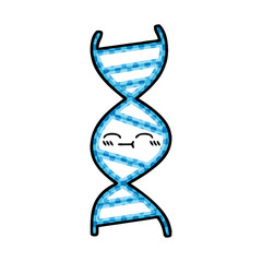 comic book style cartoon DNA strand © lineartestpilot