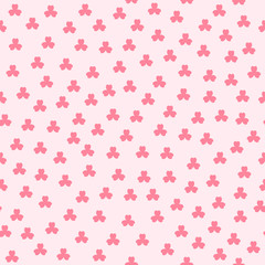 Shamrock pattern. Seamless vector background