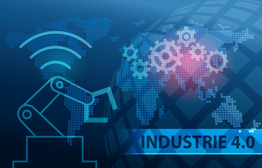 Industrie 4.0 Automation Background