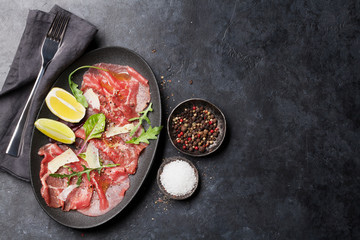 Marbled beef carpaccio