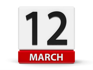 Cubes calendar 12th March