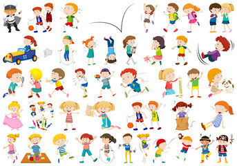 Set of people character