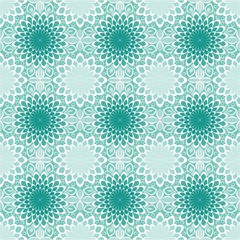 Mint abstract pattern with geometric colors