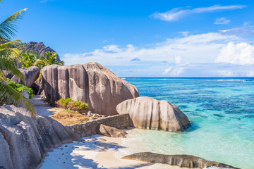 Anse Source d’Argent, plage mythique de la Digue, Seychelles 