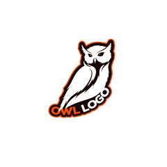 owl logo designs concept, night hunter logo designs template