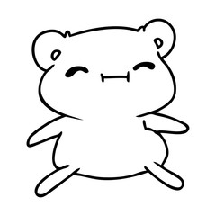 line drawing kawaii cute teddy bear