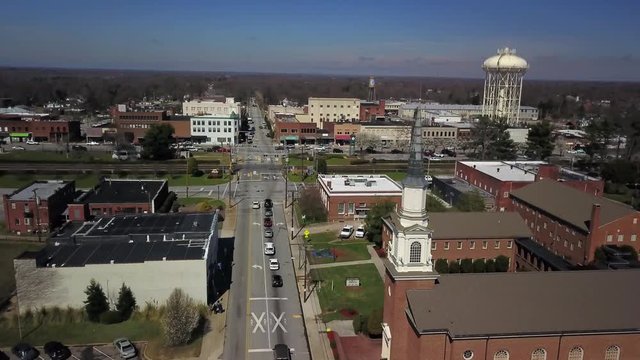 Small Town America- Thomasville, North Carolina Aerial