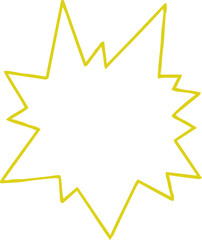 Colorful Rough sketch of the exploding frame